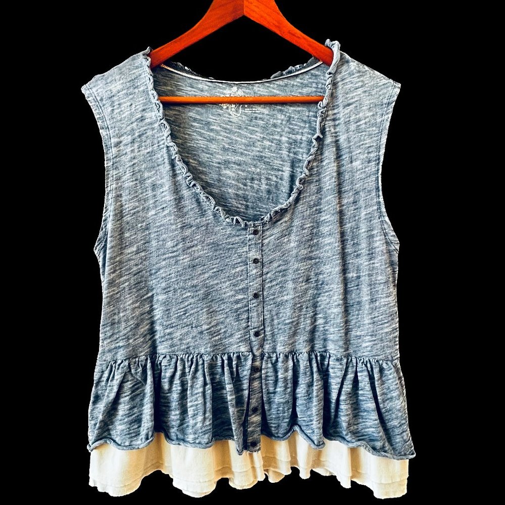 Anthropologie Pilcro Ruffled Tiered Sweet Top: M